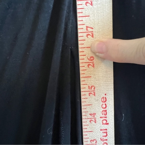 YOUNG FABULOUS & BROKE Tulola Ruched Side Slit Maxi Dress Black Small NWOT - Picture 11 of 11